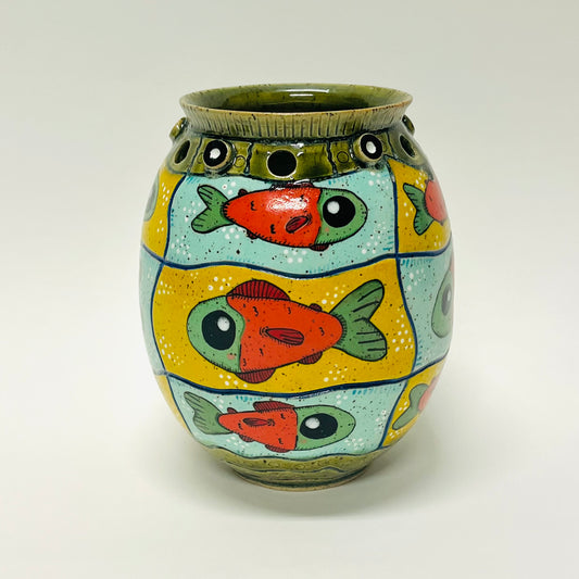 Sock-eye Salmon Vase