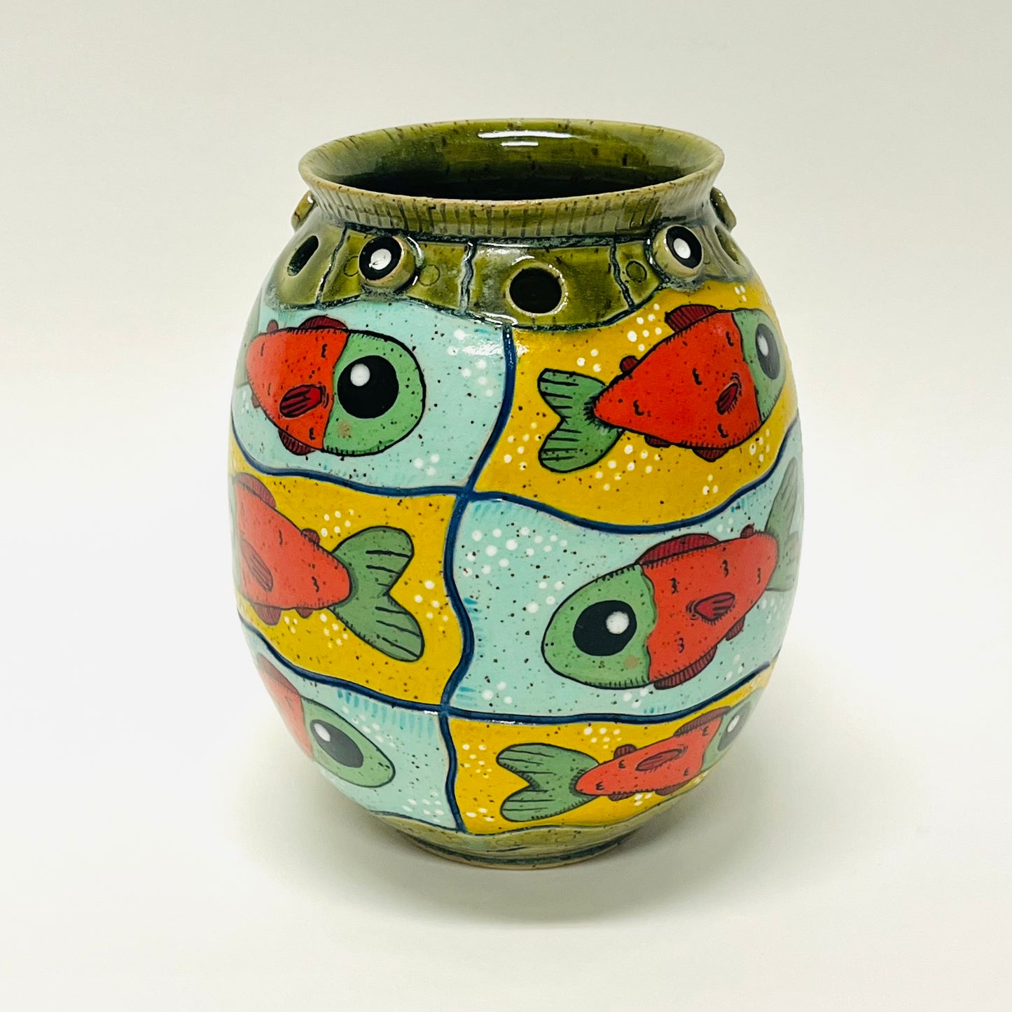 Sock-eye Salmon Vase