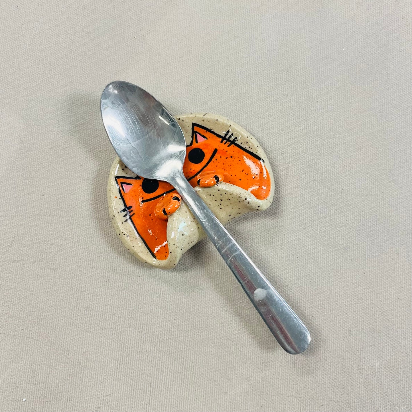 Orange Kitty Spoon Rests *PREORDER*
