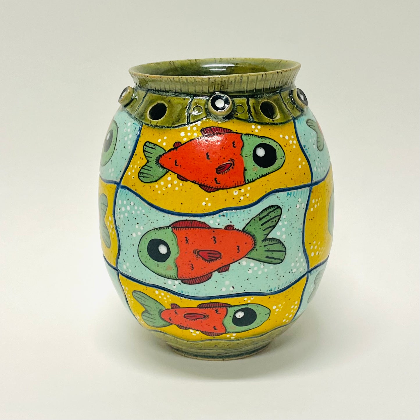Sock-eye Salmon Vase