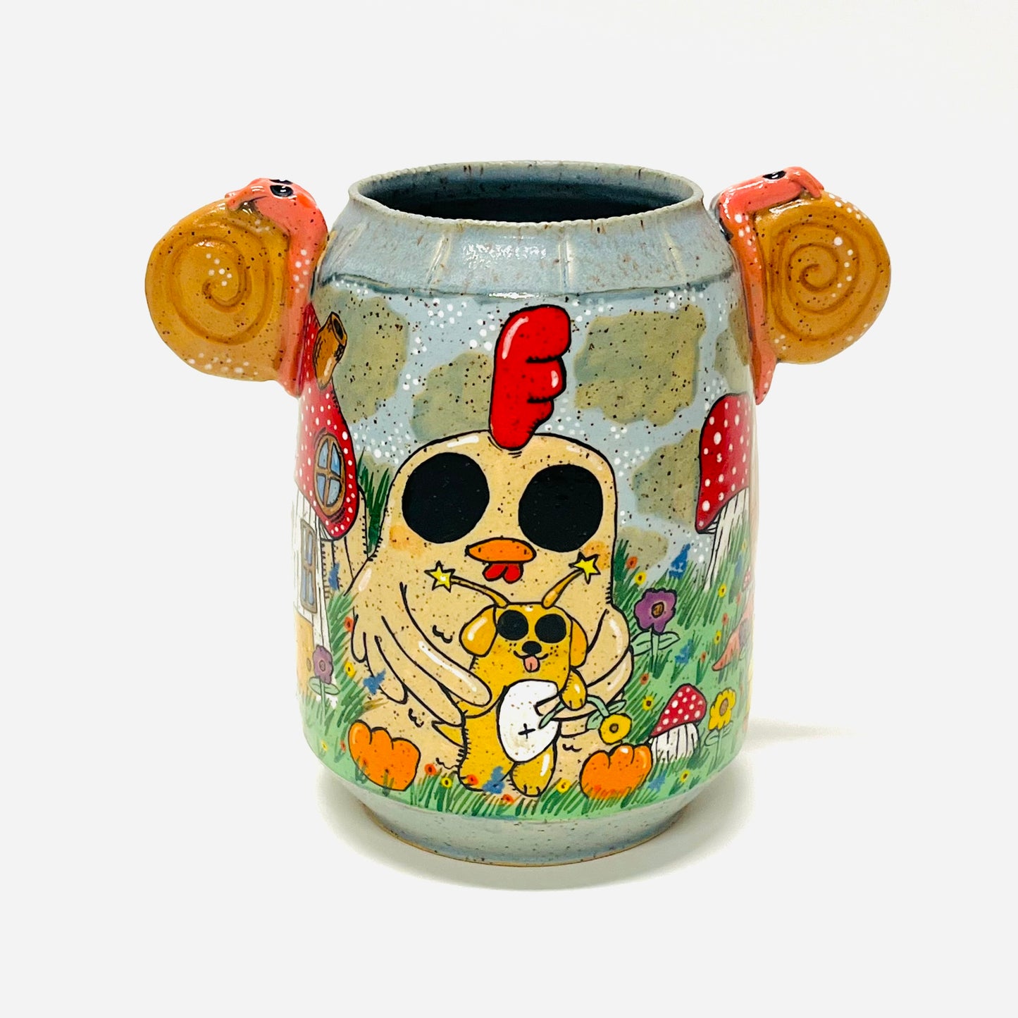 Snails & Puppy Dog Tails Vase