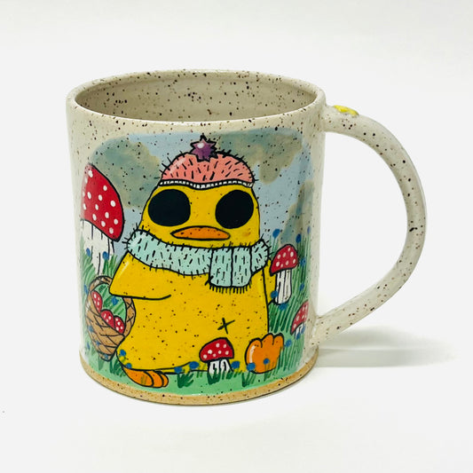 Ducky Foraging For Mushrooms Mug