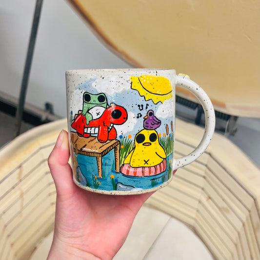 Four Friends At The Lake Mug