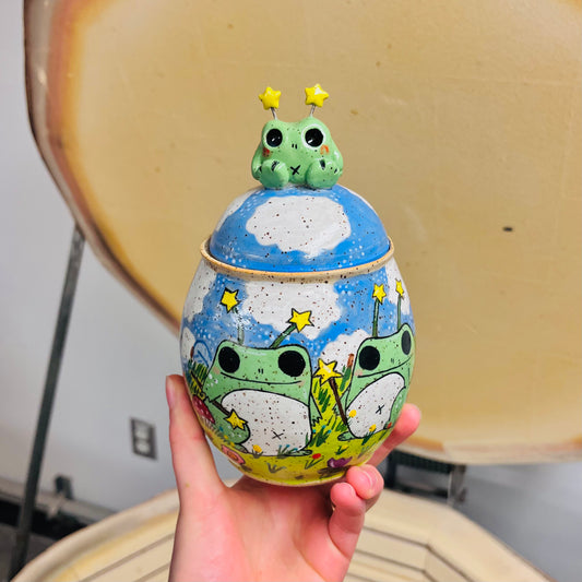 Frog & Dinosaur Sugar Jar